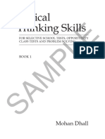 SAMPLE Critical Thinking Skills 1