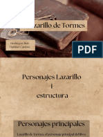 Personajes Lazarillo Estructura