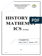 History of Mathematics Prelim Module