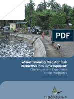 Mainstreaming Disaster Risk Reduction into Development