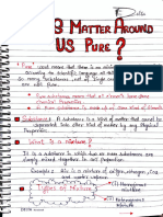 Is Matter Around Us Pure Notes