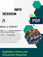 SURGE Info Session