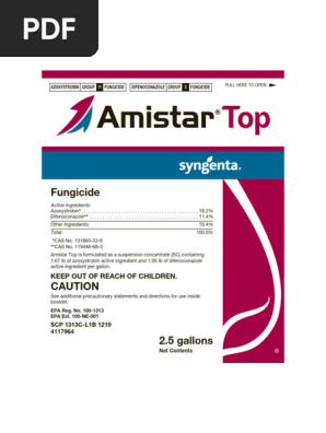Amistar Top Approved Label