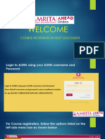 AUMS Student Course Registration Manual - 2023