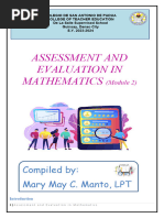 Module 2 in Assessment and Evaluation in Mathematics