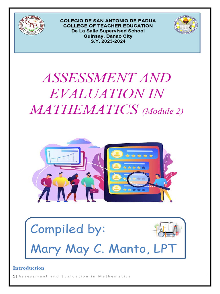 Module 2 in Assessment and Evaluation in Mathematics | PDF | Learning ...