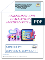 Module 1 in Assessment and Evaluation in Mathematics