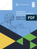 UNDP TFD Promoting Information Integrity in Elections Global Reflections From Election Stakeholders