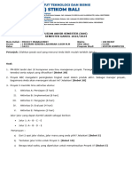 Soal UAS Project Management CA211