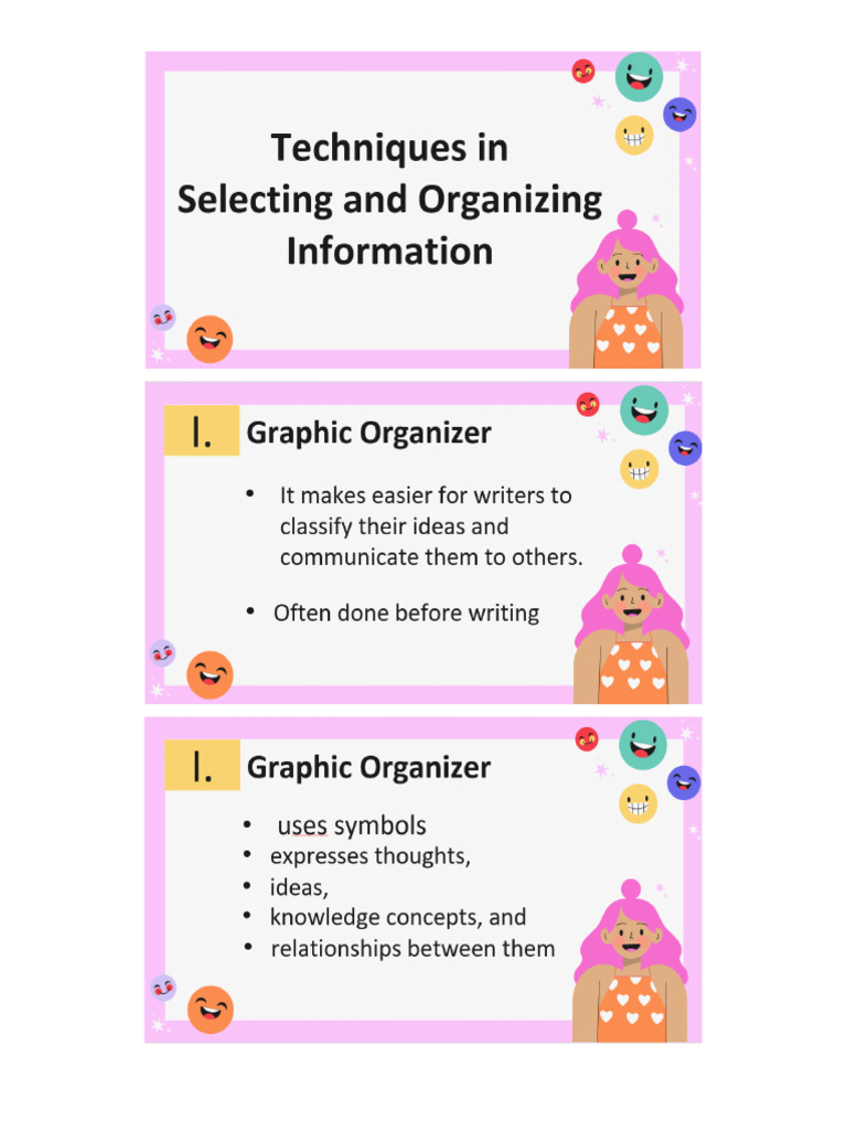 Chniques in Selecting and Organizing Information | PDF