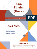 B.Sc. Physics (Hons.)