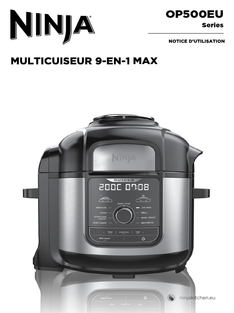 Ninja Foodi 9 en 1 | PDF | Autocuiseur | Four