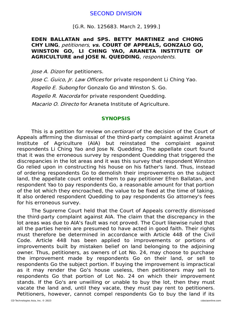Supreme Court Ruling on Property Dispute | PDF