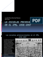 La Escuelas Prevocacionales en El IPN, 1936-1947