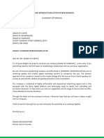 Business Introduction Letter 20
