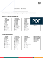 Tool - Self Management - Johari Window - Exercise - 152