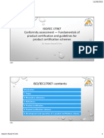 ISO/IEC 17067 Conformity Assessment - Fundamentals of Product Certification and Guidelines For Product Certification Schemes