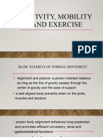 Activity Mobility and Exercise
