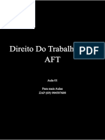 Direito Do Trabalho 01 AFT - Pós Edital