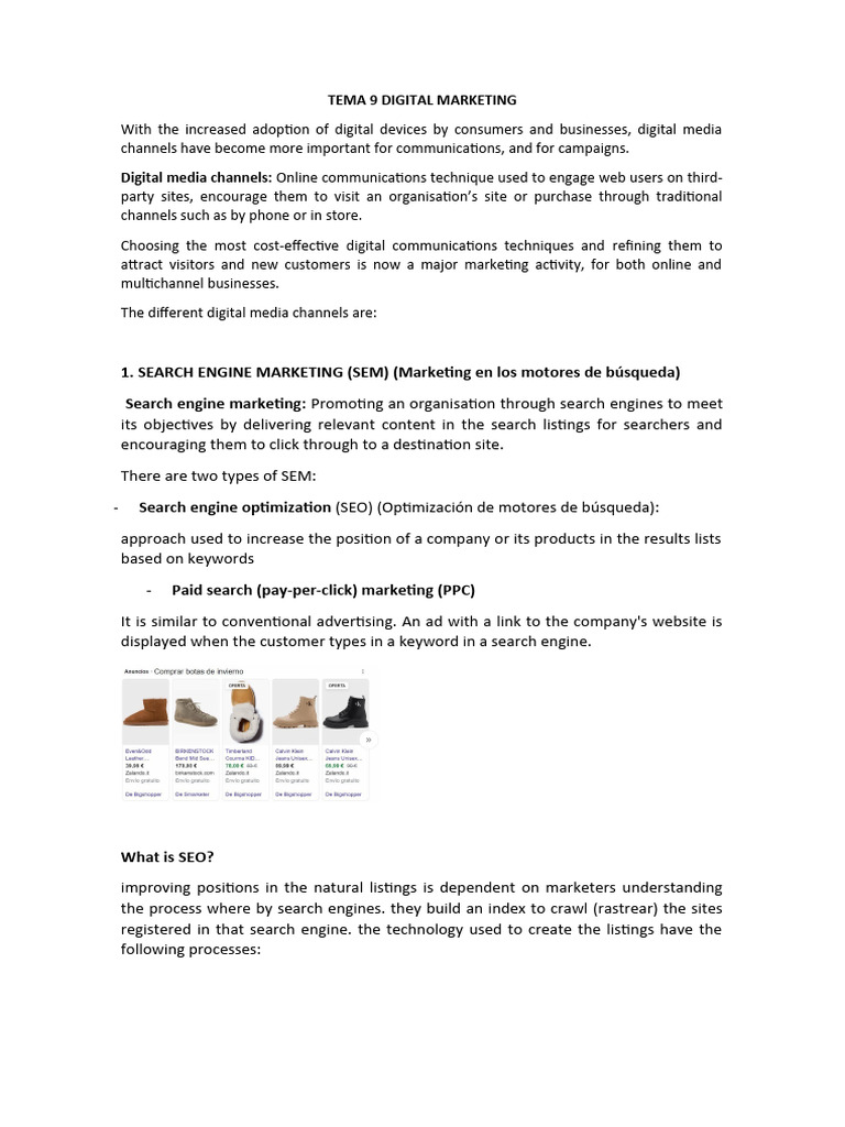 Tema 9 digital marketing pdf search engine optimization search