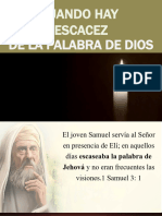 Cuando Escasea La Palabra de Dios 1