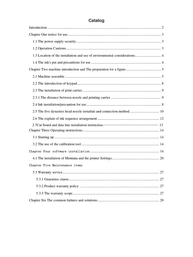 XP600 Printer User Manual Guide | PDF | Printer (Computing) | Calibration