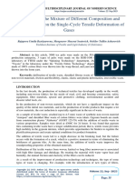 The Effect of The Mixture of Different Composition and Recycled Fibers On The Single-Cycle Tensile Deformation of Gases