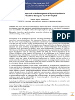 Acmeological Approach To The Development of Physical Qualities in Schoolchildren Through The Sport of Volleyball