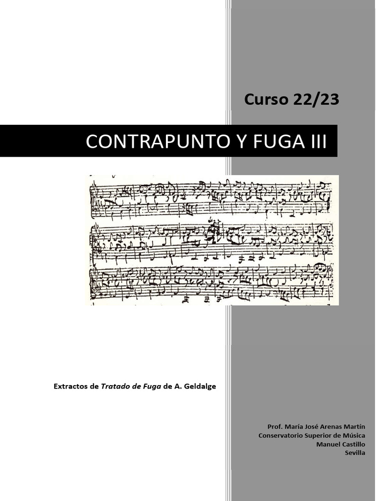 Guía Completa sobre la Fuga Musical | PDF | Armonía | Acorde (Música)