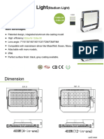 4G LED Flood Light (Led Stadium Light) 400W Specification