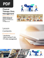 Physical Therapy Clinic Management