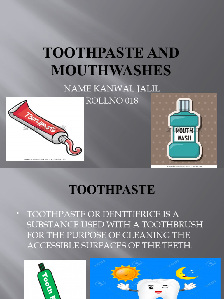 Toothpaste and Mouthwash Ingredients Guide | PDF | Materials | Chemical ...