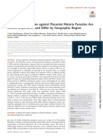 2019 Functional Antibodies Against Placental Malaria Parasites Are Variant Dependent and Differ by Geographic Region