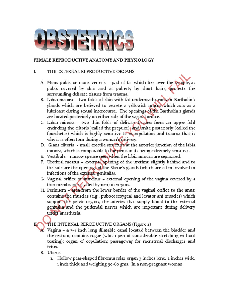 Ob 1 1 | PDF | Menstrual Cycle | Luteinizing Hormone