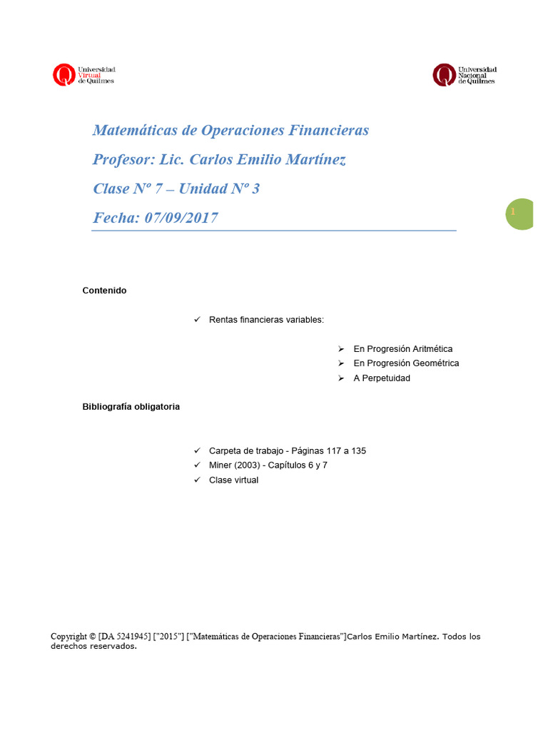Clase - 7 M | PDF | Aritmética | Matemáticas