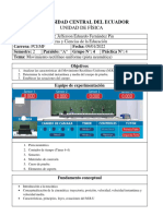 Universidad Central Del Ecuador: Unidad de Física