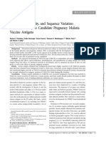 2007 Effects of Sex, Parity, and Sequence Variation On Seroreactivity To Candidate Pregnancy Malaria Vaccine Antigens