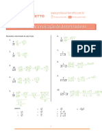 Exercícios: Racionalização de Denominadores: Professorferretto Professorferretto