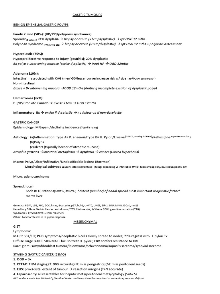 GASTRIC CANCER CERTIFICATION FORM intelligence overview