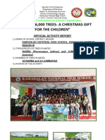 Accomlishment Report For DepEds 230000 Trees A Christmas Gift For Children