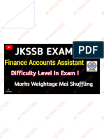 JKSSB Faa Paper