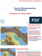 Introduction To Mesopotamian Civilization: Prehistory To Halaf Culture