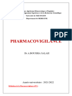 Pharmacovigilance: DR A.Bousbia Salah