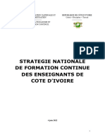 Strategie Nationale de Formation Continue 1