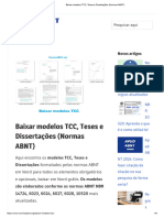 Baixar Modelos TCC, Teses e Dissertações (Normas ABNT)