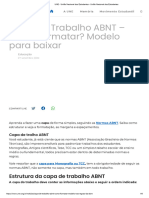 Como Fazer Capa de Trabalho ABNT (Modelo e Guia) - Toda Matéria | PDF ...