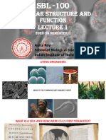 Cellular Structure and Function Lectrue 1