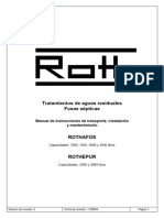 Tratamientos de Aguas Residuales Fosas Sépticas ROTHAFOS ROTHEPUR