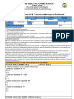 Examen Matematica Segundo Trimestre