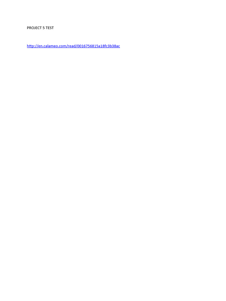Project 5 Test | PDF